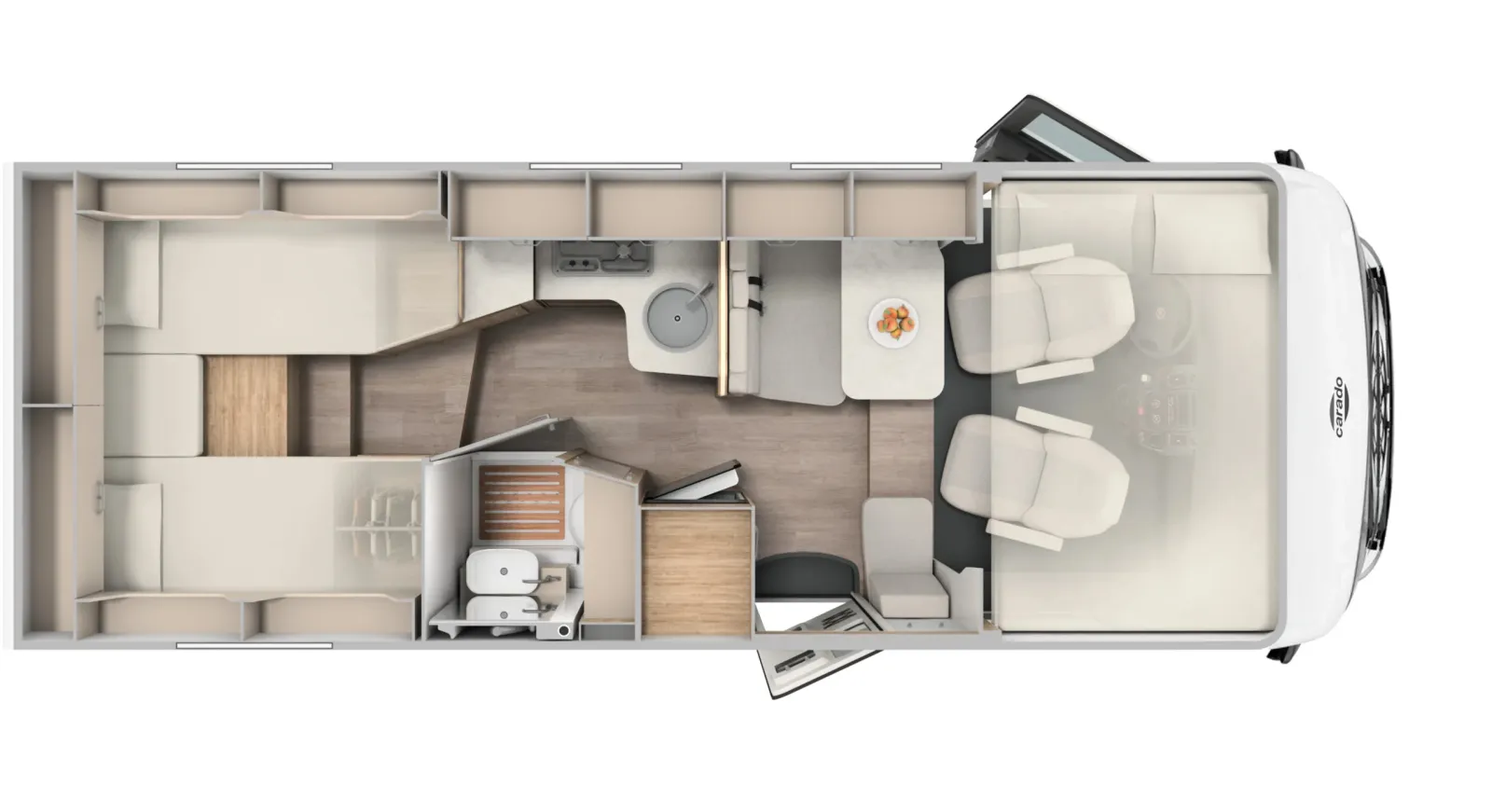 Carado I338 Automaat plattegrond